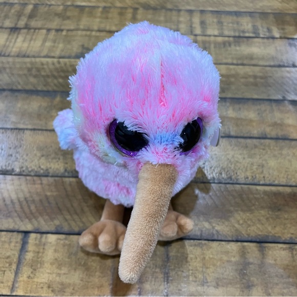 NWT Ty Beanie Boos | Kiwi the pink Bird - Picture 3 of 7